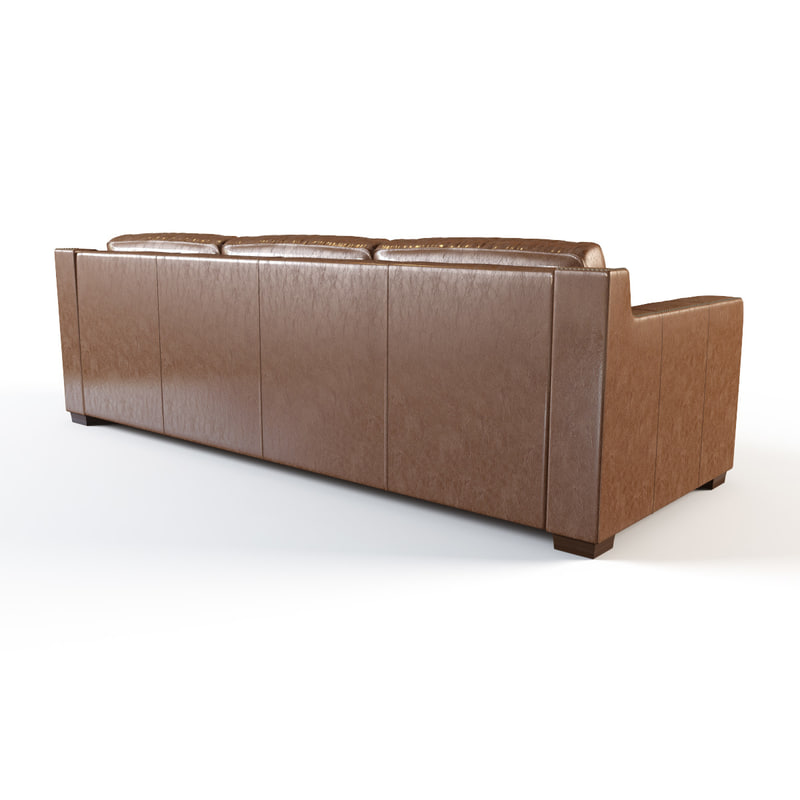 3d Restoration Hardware Collins Model Restoration Hardware Collins Leather Sofa With Nailheads