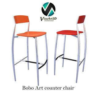 bar stool chair 3d model