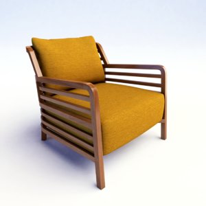 ligne roset flax armchair 3d 3ds