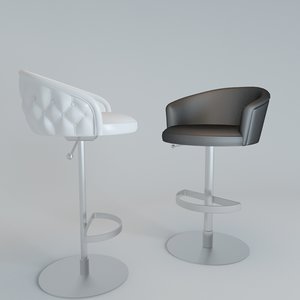 bar stool bibendum 3d model