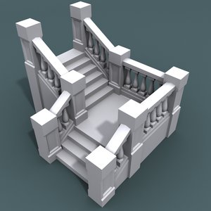 step staircase 3d model