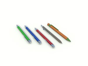 - pens pencil 3d model