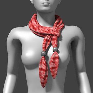 scarf 3d model