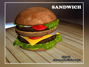 sandwich 3d model