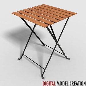 table bistros 3d model