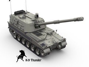 3d model of k-9 thunder