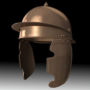 3d model of roman helmet