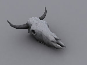 3ds cow skull