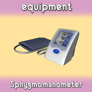 3d model sphygmomanometer meter