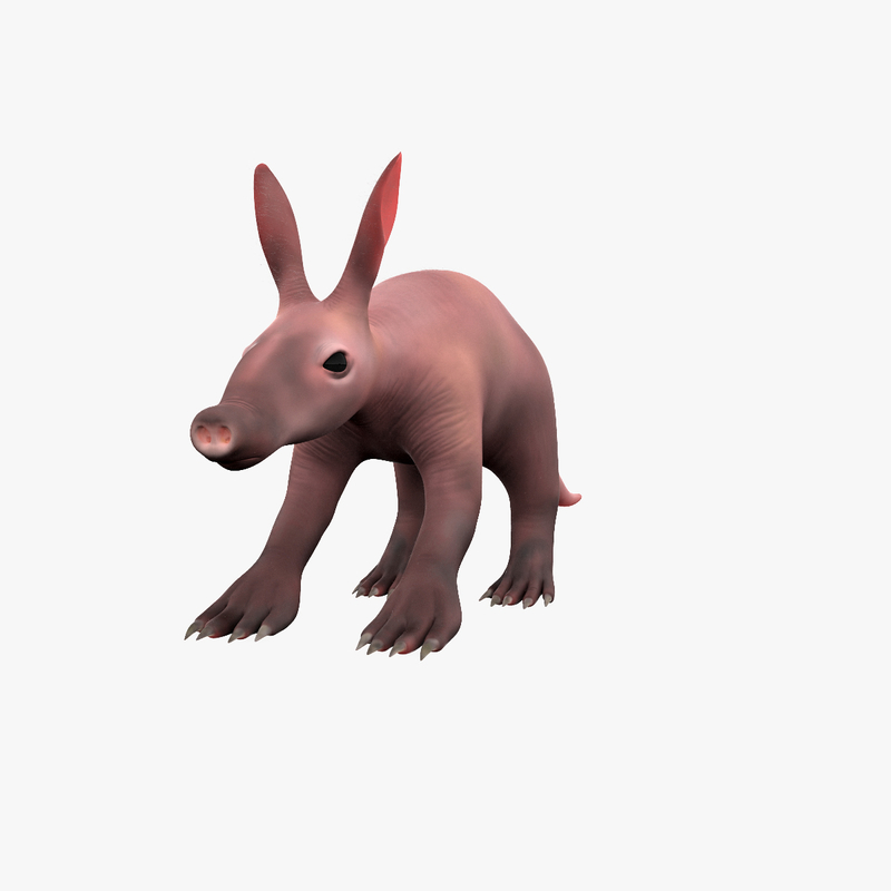 3dsmax baby aardvark