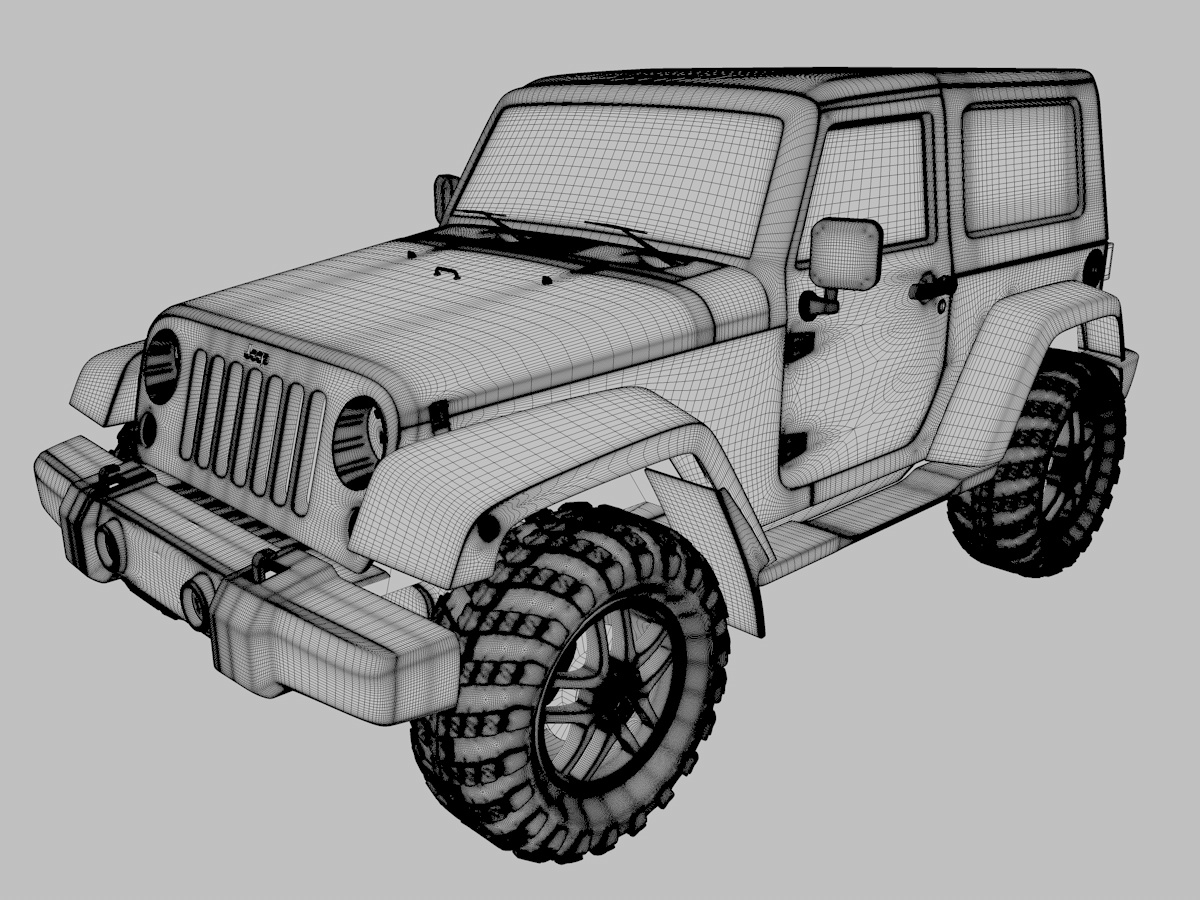 Джип Jeep Wrangler чертеж