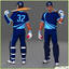 helmet cricket bat characters 3d obj
