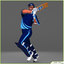 helmet cricket bat characters 3d obj