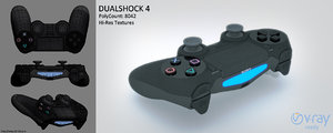 sony dualshock 4 3d model