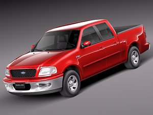 3d model v8 1997 pickup cab