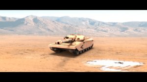 challenger tank 3d model