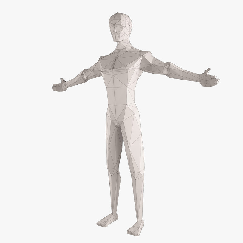 poseable figure 3d model