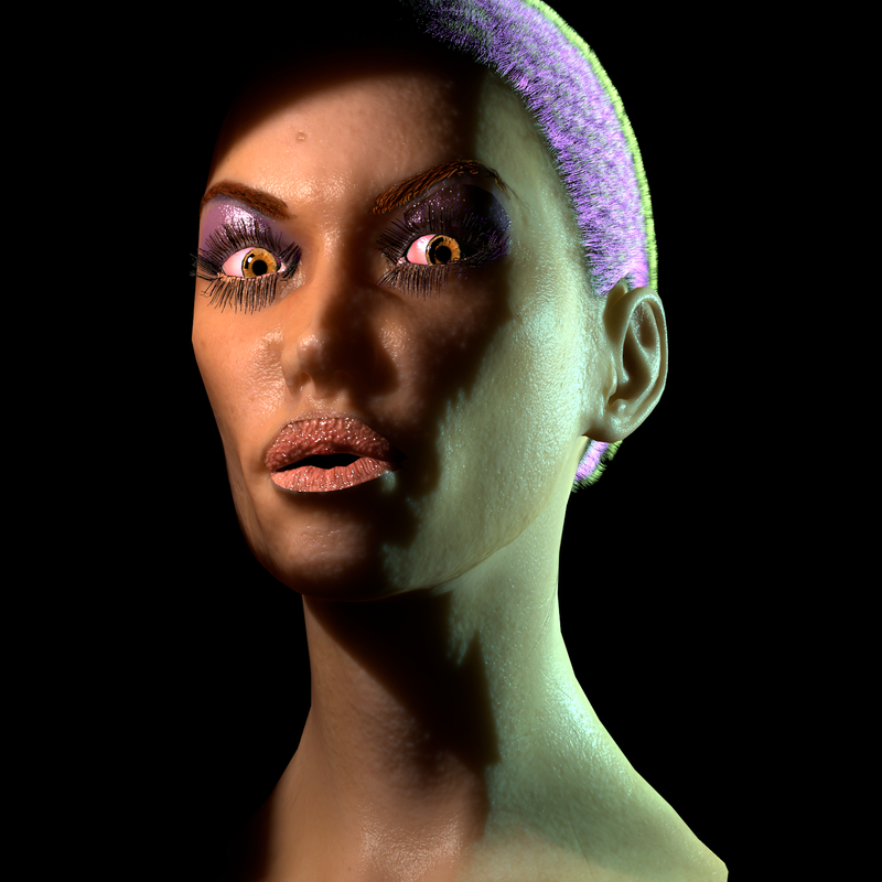 Blender Female Head