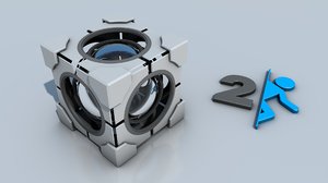 3d model cube portal