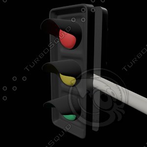 3d model traffic lights