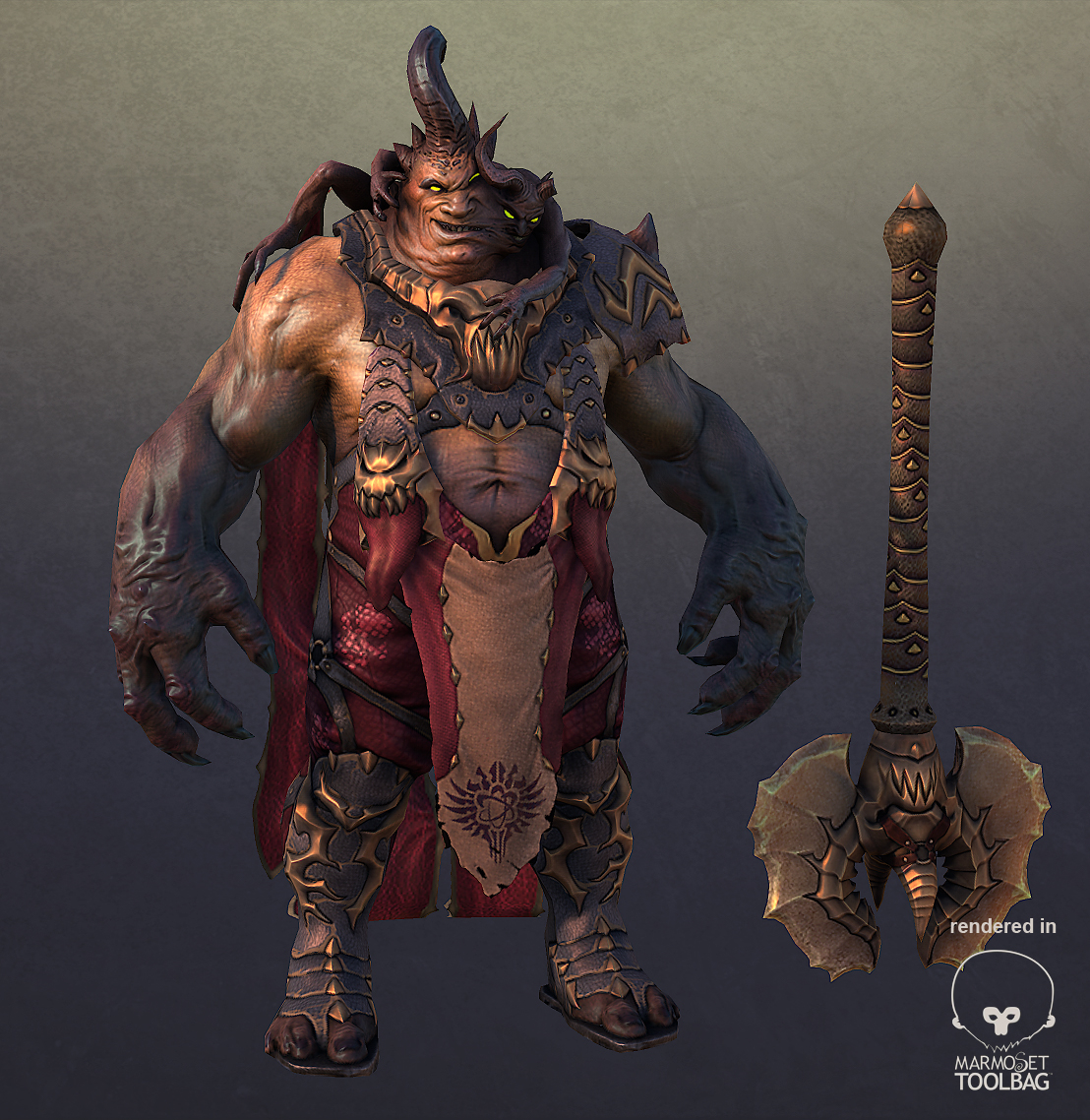 3d model demon