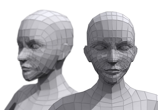 3d female base mesh human