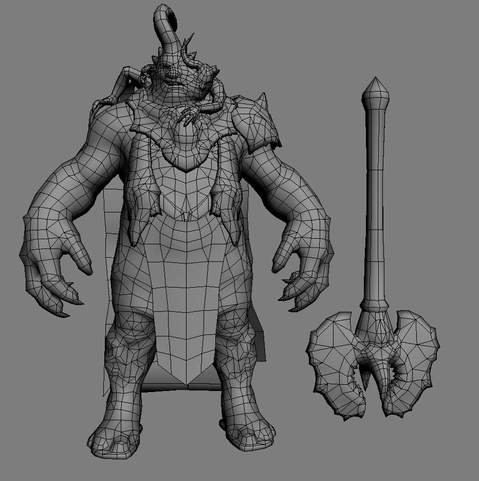 3d model demon