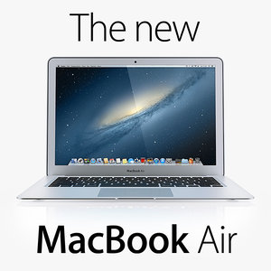 new macbook air 2013 3d model