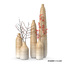 3d set wooden vases
