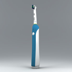 3d braun electric toothbrush brush model
