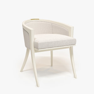 baker diana vanity chair 3d model
