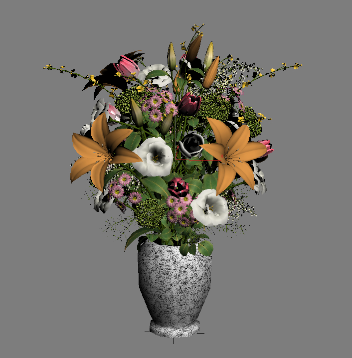 3d flowers bouquet