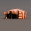 3d circus tent model