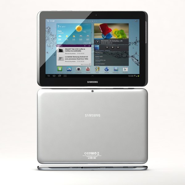 Samsung Galaxy Tab 2 10 1 P5100 P5110 3d Modell Turbosquid 745754
