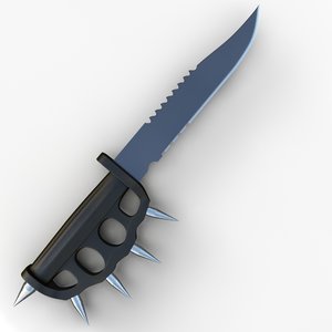 3d trench knife model