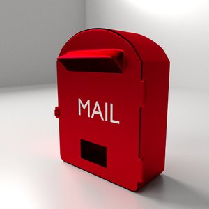 3d mail box mailbox