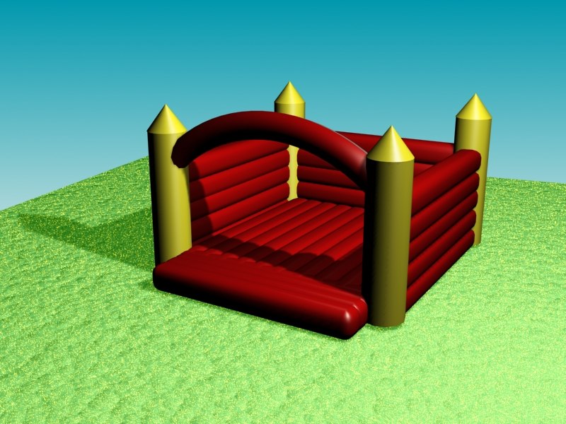 inflatable castle 3d model