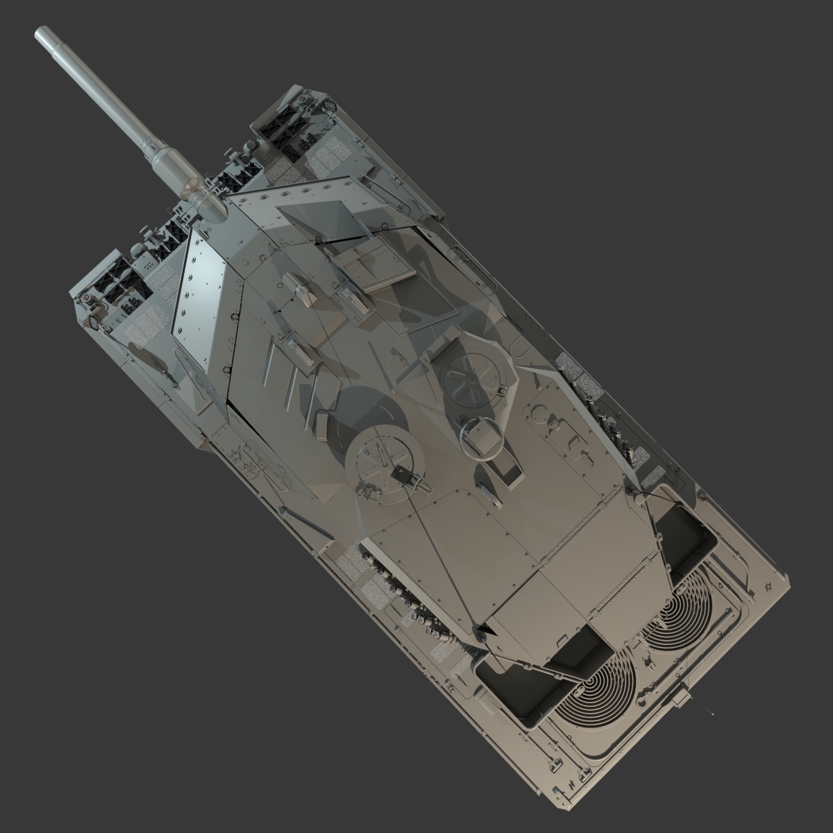 豹2A6三视图图片