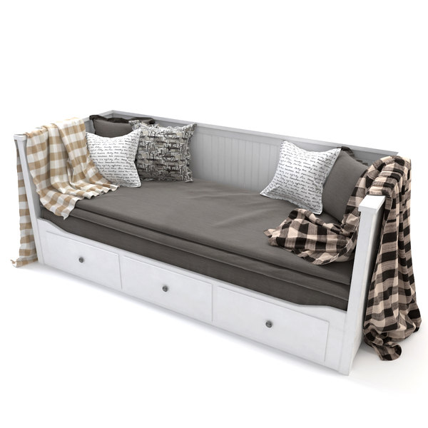 3d Model Bed Sofa, Ikea Sofa Bett Hemnes