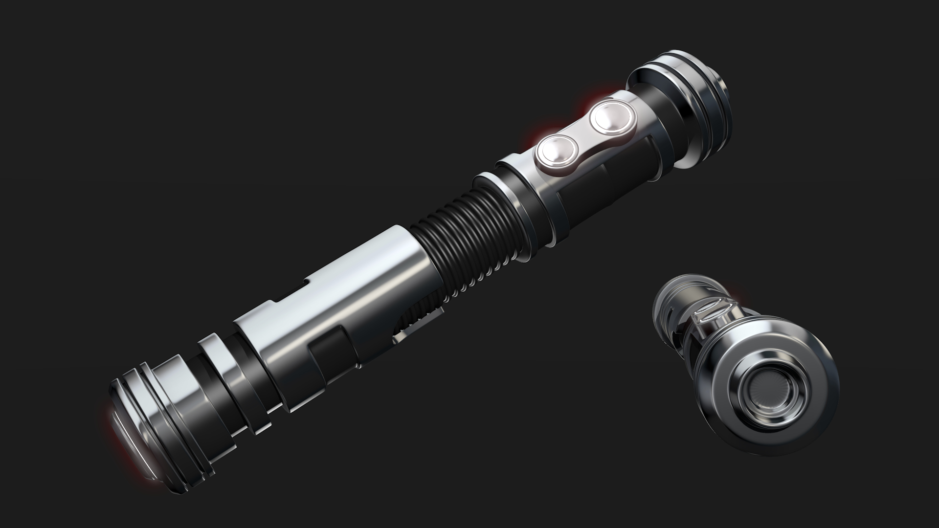 dark lightsaber 3d obj