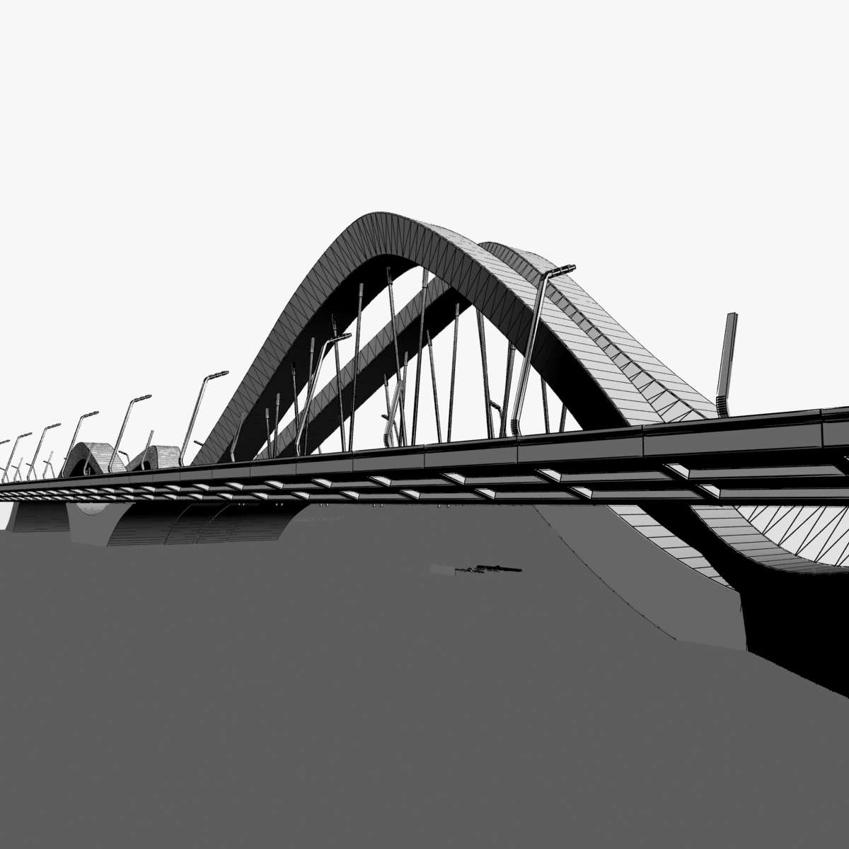 sheikh zayed bridge 3d max