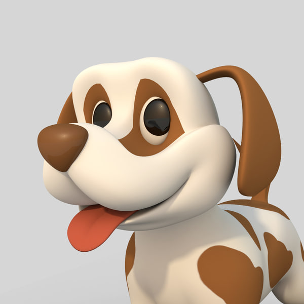 max cartoon comic dog rigged