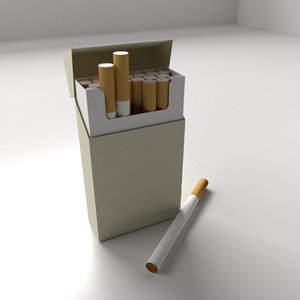 3d model cigarettes box