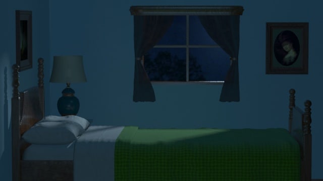 night bedroom scene