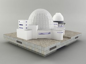planetarium observatory building 3d 3ds
