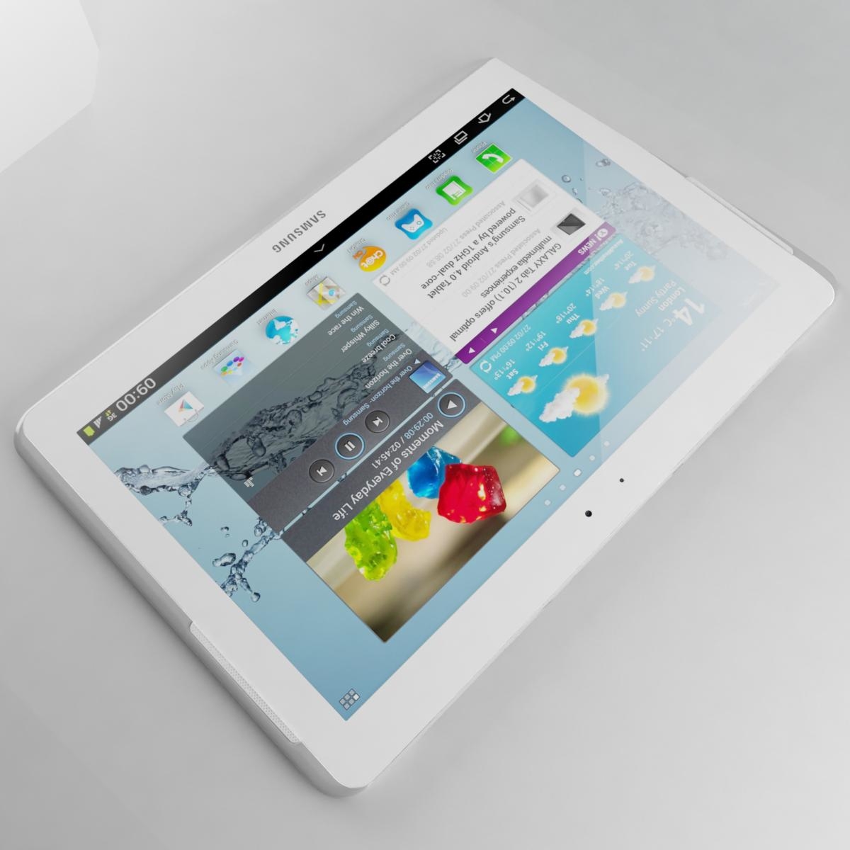 samsung galaxy tablet 2 3d model