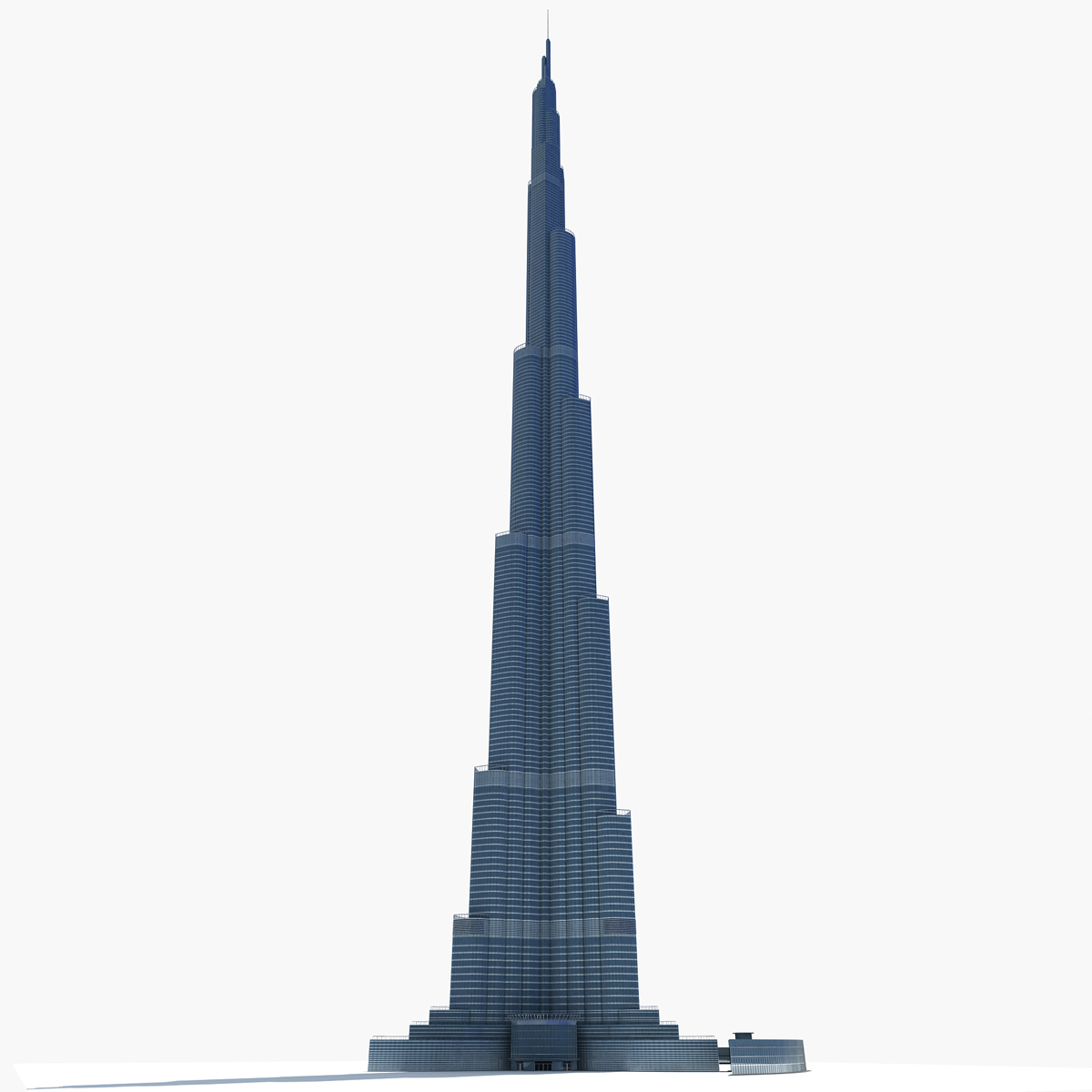 3d model accurate burj khalifa