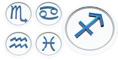 3ds max glass zodiac signs iconset