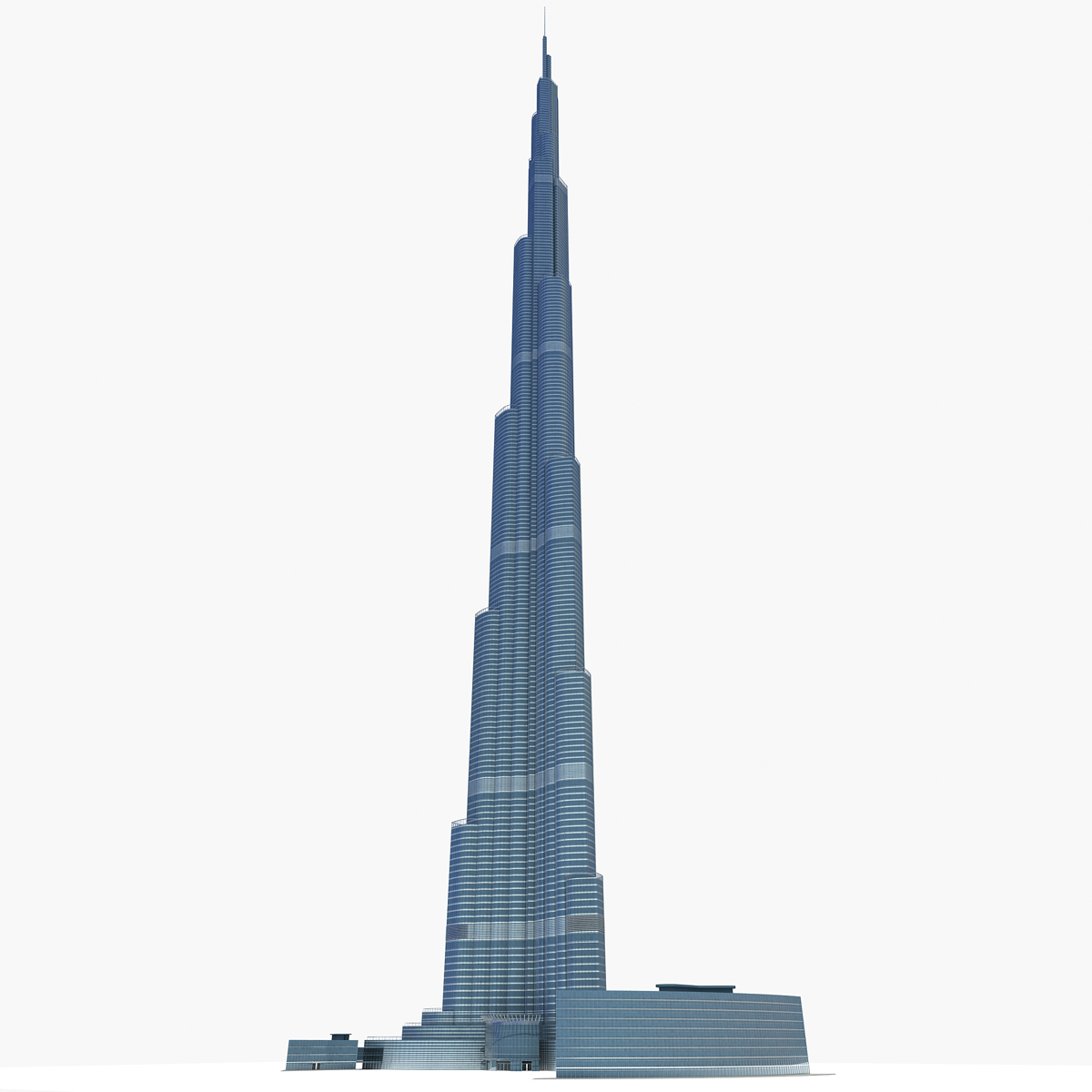 3d model accurate burj khalifa