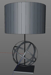 armillary sphere lamp 3d 3ds